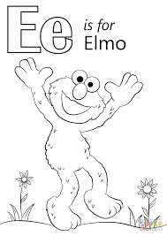 Letter E Is For Elmo Coloring Page From Letter E Category Select From 27968 Printable Craf Alphabet Coloring Pages Letter A Coloring Pages Elmo Coloring Pages