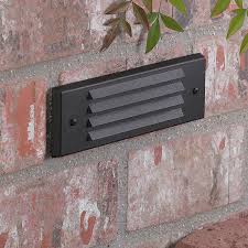 Vista 4246 Recessed Within The Elements Of Steps Or Walls For Low Level Area Lighting This Low Voltage Louvered Fa Step Lighting Vista Lighting Deck Lighting