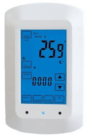 Fully Programmable Touch Screen Thermostat For Radiant Floor Heating Radiant Floor Heating Floor Heating Thermostat Radiant Heat