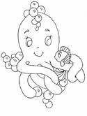 Enjoyable free printable animals homeworks for the octopus : Octopus Coloring Pages