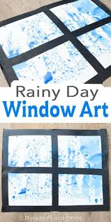 Perfect for a weather theme, to talk about the daily. Rainy Day Set Up A Quick Art Project For Your Kids This Is A Great Activity To Do With The Preschoolers I Preschool Weather Weather Theme Spring Art Projects