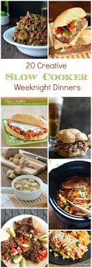 20 Creative Slow Cooker Weeknight Dinner Recipes Crockpot Recipes Slow Cooker Slow Cooker Recipes Crockpot Dinner