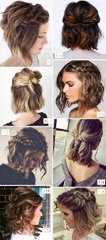 We listed cute and easy hairstyles for short hair, inspired by hollywood celebrities, just for you! Hannah Saved To Kochenschulter Link Frisuren Cute Hairstyles For Short Hair Medium Hair Styles Medium Length Hair Styles