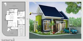 Ada beberapa keuntungan bila kamu memperoleh desain rumah minimalis sederhana dan simple, berikut ini : Denah Dan Tampak Rumah Sudut Tipe 60 Dengan Konsep Modern Minimalis Di Lahan 10x15 Jasa Arsitek Dan Interior Online Em Denah Rumah Rumah Modern Rumah Minimalis
