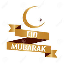 Eid Mubarak Background With Text And Moon Vector Illustration Royalty Free Cliparts Vectors And Stock Illustration Image 97710953
