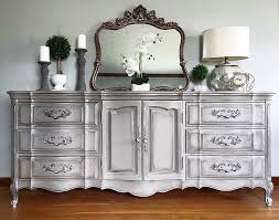 Kristin Forbes Designs French Buffet In Greige With A Black Glaze And Metallic Hig Painted French Provincial Furniture Furniture French Provincial Furniture