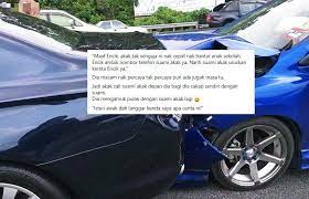 Check spelling or type a new query. Terlanggar Kereta Lain Ketika Kalut Hantar Anak Ke Sekolah Ada Hikmah Jumpa Pemandu Lelaki Bengis Kami Nak Dia Bawa Isteri Anak Anak Untuk Jadi Saudara Dunia Akhirat Viral Mstar