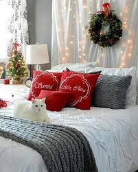 Decoracao De Natal No Quarto Awesome Seasons Christmas Bedroom Christmas Decorations Bedroom Christmas Bedding