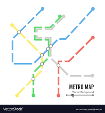 Metro Map Subway Map Design Template