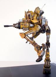 Scale Model Robot Titled The Longest War By Dimitri Kaliviotis Pinned By Relicmodels Fantasy Model Mechanical Design Robot Mechanics