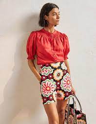 Georgina Linen Shorts Black Opulent Daisy Boden Uk