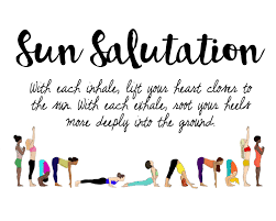 Sun Salutation Yoga Print Yoga Decor Surya Namaskar Etsy Yoga Prints Yoga Nidra Script Body Quotes