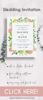 Floral Wedding Invitation Calligraphy Invitation Wedding Etsy Wedding Invitations Floral Wedding Invitations Flower Wedding Invitation