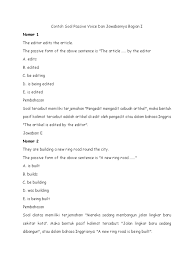 Jul 09, 2021 · materi passive voice. Download Soal Passive Voice Kelas 12