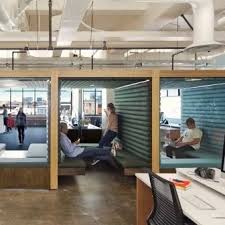 The combination of the glass and white finish gives. Inside The Latest Office Design Craze Hot Desking Collaborative Productive And Innovative Workspaces Creative Office Design Modern Office Design Office Design Trends