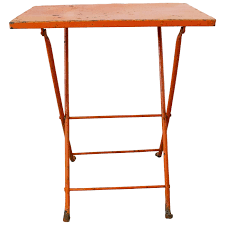 Vintage patio set, woodard brand name, bistro set, salterini collection, made of wrought iron, made in usa, flower and leaf pattern lianasteak 5 out of 5 stars (23) $ 399.00. Folding Table Patio Garden Bistro Cafe Metal Vintage French Circa 1960 For Sale At 1stdibs