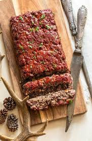 Smokey Venison Meatloaf Oven Smoker Friendly Recipe Venison Meatloaf Deer Meat Recipes Deer Recipes