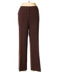 Details About Caslon Women Brown Dress Pants 14 Petite