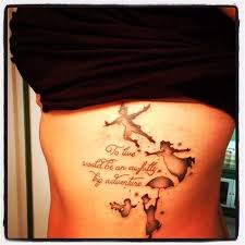 45 Amazing Peter Pan Tattoos Tattoo Quotes Rib Tattoo Quotes Disney Tattoos Quotes