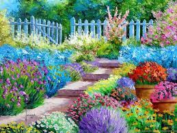 Find best latest flower garden. Flower Garden Art Wallpapers Wallpaper Cave