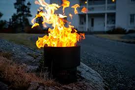 Flame genie smokeless fire pit. Hy C Fg 16 Flame Genie Portable Smoke Free Wood Pellet Fire Pit Usa Made 13 5 Diameter Black Pricepulse