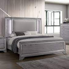 Add to compare 0 /4. Alanis Bed In Light Gray Finish By Furniture Of America Foa Cm7579 B