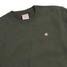 Champion Reverse Weave Crew Neck Sweatshirt Olive Crew Neck Sweatshirt Sweatshirts Champion Sweatshirt