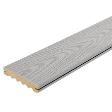 veranda 1 in x 6 in x 16 ft gray grooved edge capped composite decking board tabrdvcgg16 the home depot composite decking composite decking boards deck