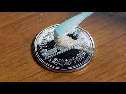 コイン磨き 10円玉の裏を鏡面仕上げして見た satisfying video 10 yen coin polishing youtube 磨き コイン 鏡面仕上げ