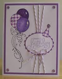 Handmade Diy Birthday Decoration At Home Pin By Carol Feige On Cards Birthdays Stamped Cards Birthday Cards Greeting Cards Handmade