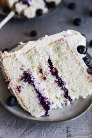 Blueberry Jam And Cream Cake Recipe Cake Filling Recipes Blueberry Jam Moist White Cake