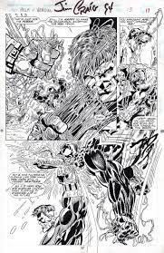 Hulk schools Venom -- The Incredible Hulk vs Venom #1 battle page 17, 1994,  in Paul P's HULK (Bagley, Churchill, Deodato, Gary Frank, Keown, Land,  McGuinness, Romita Jr.) Comic Art Gallery Room