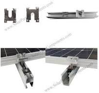 PV module grounding clips washers and plates