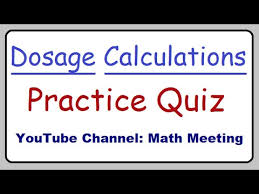 Simply, click the link of the worksheet you want to download that correlates with the video you're watching. Dosage Calculations Nursing Practice Quiz Youtube