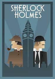 Sherlock Holmes Art Deco Photographic Print By Meagan Green Art Deco Poster Art Deco Posters Art Deco Tattoo