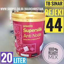 Hadirkan kombinasi warna bebas noda pada dinding rumahmu dengan supersilk anti noda. Lenkote Supersilk Anti Noda Pail 20 Liter Brilliant White Super White Cat Tembok Interior Premium Shopee Indonesia