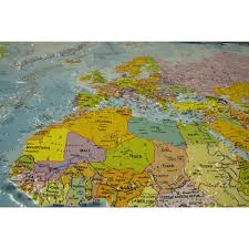 Un incontro al mese con limes, la rivista italiana di geopolitica. Geo Institut Mappa Del Mondo Planisfero Carta Politica In Rilievo Silver Line Inglese