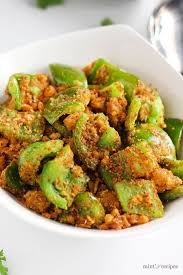 Besan Wali Shimla Mirch Capsicum Recipe Recipe Capsicum Recipes Indian Food Recipes Vegetarian Gujarati Recipes