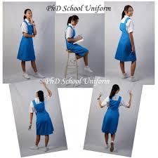 Cabaran putrajaya pandu puteri peringkat kebangsaan 2014. Phd School Uniform Waist 25 Length 36 With Bib 12 5 Or 13 Phd Secondary School Pinafore Turquoise Baju Seragam Sekolah Menengah Perempuan