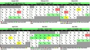 Tanggalan 2021 sudah lengkap dengan download tanggalan hijriyah & jawa, dan juga. Lengkap Kalender Hijriyah 2021 Cuti Bersama Dan Hari Libur Nasional 2021 Istimewa Di Hari Selasa Tribun Kaltim