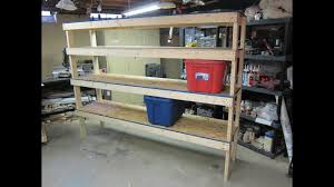 Take these diy garage shelves up a notch by incorporating a piece of pegboard into the assemblage and tucking in a bench beneath to create a workstation fit for any serious diyer. Storage Shelf Cheap And Easy Build Plans Youtube