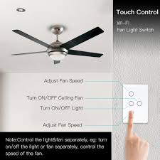 Now the fan worked but the second black wire going into the switch in the back must have went out. Wifi Smart Ceiling Fan Light Wall Switch App Remote Control Compatible With Alexa And Google Home Buy At A Low Prices On Joom E Commerce Platform