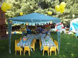 Pin By Prettytxlady On Party Ideas Outdoors Birthday Party Spongebob Birthday Party Spongebob Birthday