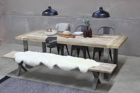 How to refinish a dining room table hgtv. Trafalgar Reclaimed Wood Dining Table With Steel Frame By Rust Collections Notonthehighstreet Com