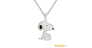 Buon anniversario di matrimonio amici miei, per me siete e resterete sempre la coppia più bella del buon anniversario matrimonio snoopy : Affy Snoopy Collana In Argento Sterling Con Ciondolo Smaltato Bianco E Nero Amazon It Gioielli