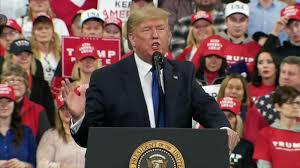 Trump | 2020 keep america great. President Donald Trump Holds Milwaukee Wisconsin Campaign Rally Same Night As First 2020 Democratic Debate Abc7 Chicago