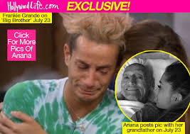 PIC] Ariana Grande's Grandfather Dies — Frankie Stays On 'Big Brother'