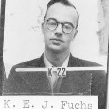 Klaus Fuchs worked with J Robert Oppenheimer to develop the first atomic  bomb. He was also a spy. A brilliant young mathematician, German-born Fuchs  was a communist. After the second world war