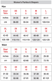 mossimo size charts 2019