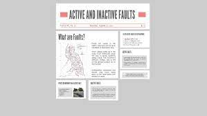 Active And Inactive Faults By Thea Marie Sollesta